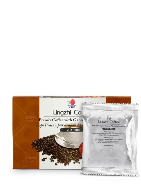 Kotak DXN Lingzhi 3-in-1 sudut lain